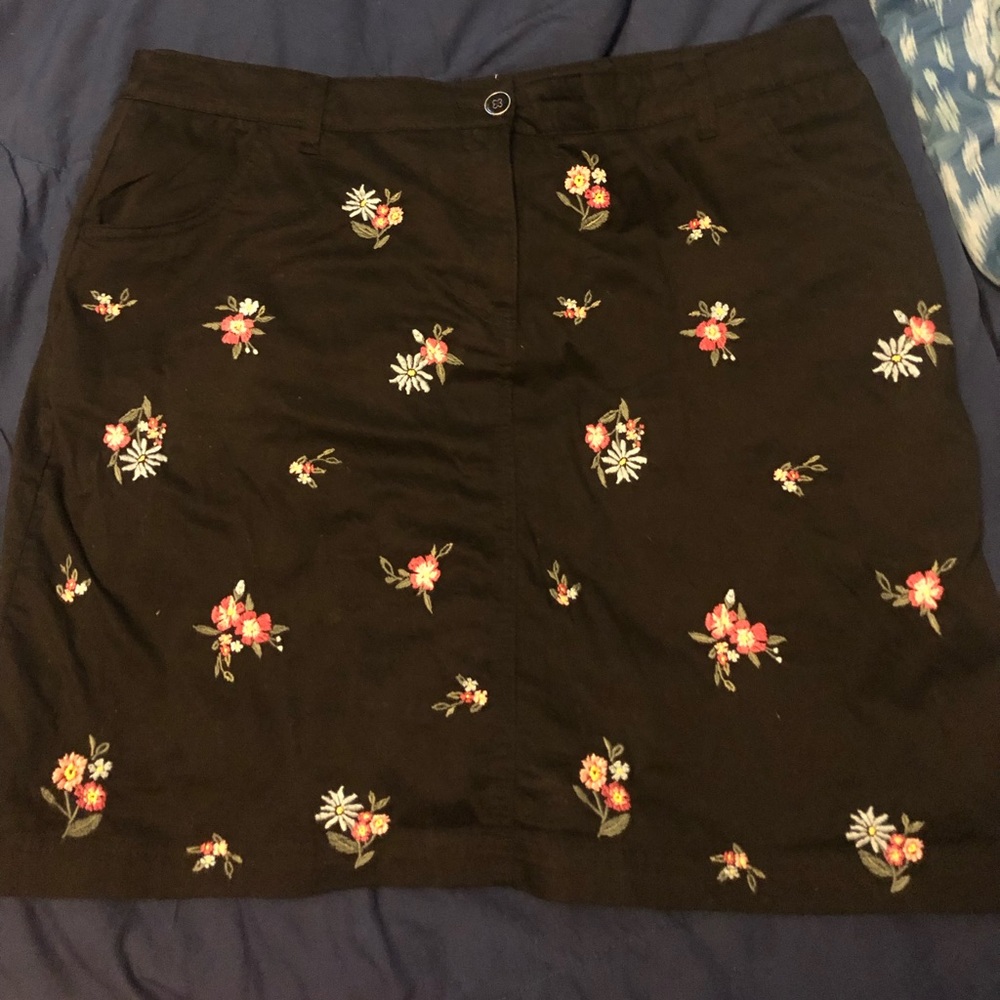 Floral Mini Skirt